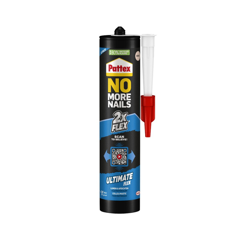 Colle de montage No More Nails Ultimate Flex beige 0,39 kg PATTEX