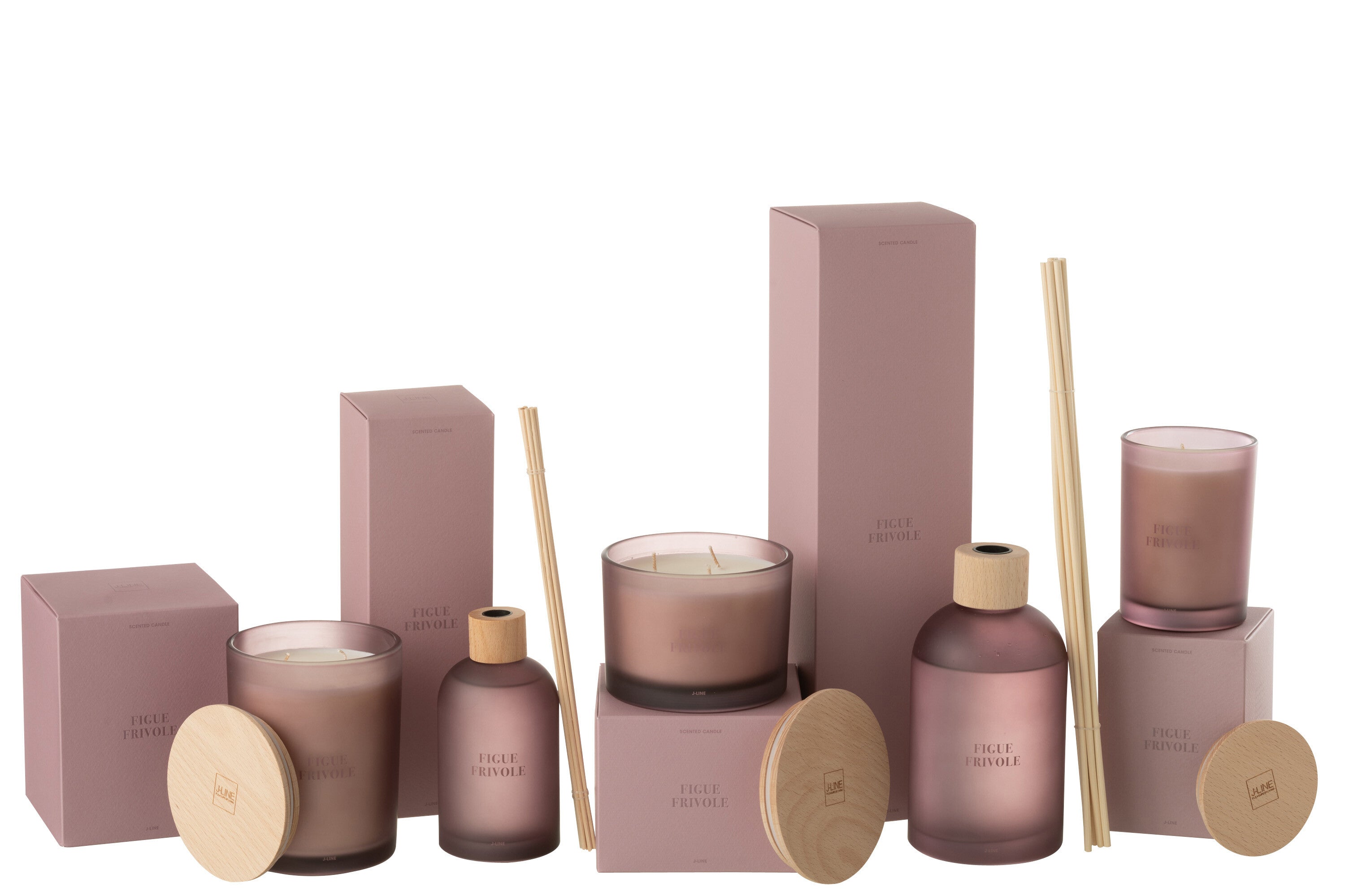 J-Line geurstokjes Accords Essentiels - Figue Frivole - paar