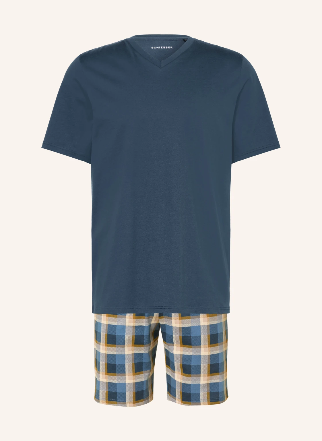 SCHIESSER Shorty-Schlafanzug CASUAL ESSENTIALS