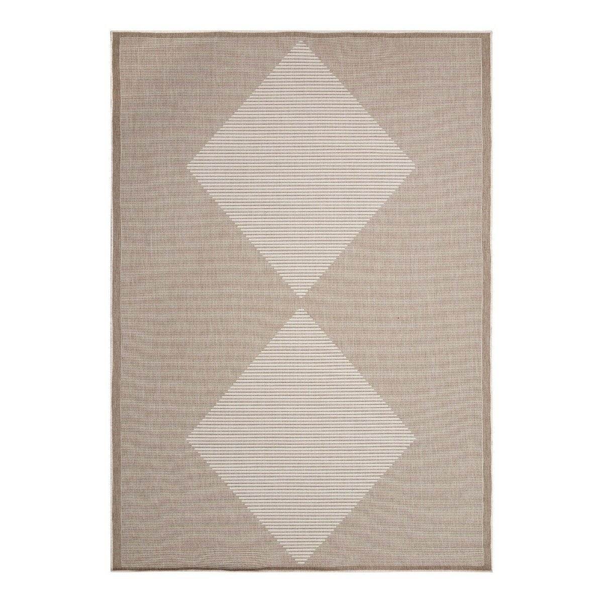 Buitenkleed Kite - Naturel/Wit - dubbelzijdig - EVA Interior - 200 x 290 cm