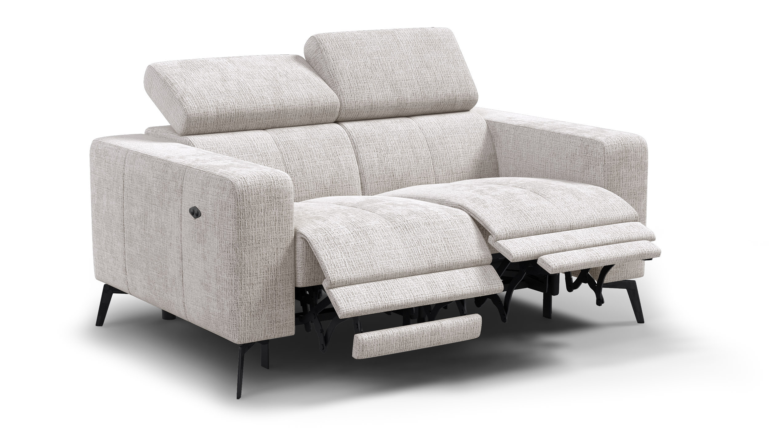Sofa 2 osobowa MORELLO, kremowa, 2 x Relax Zero Gravity