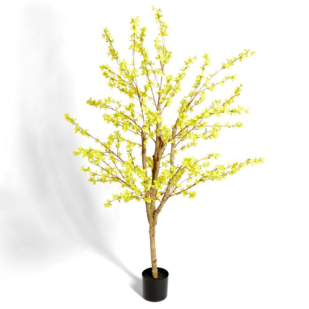 Arbre artificiel XL Forsythia à fleurs jaunes H180cm
