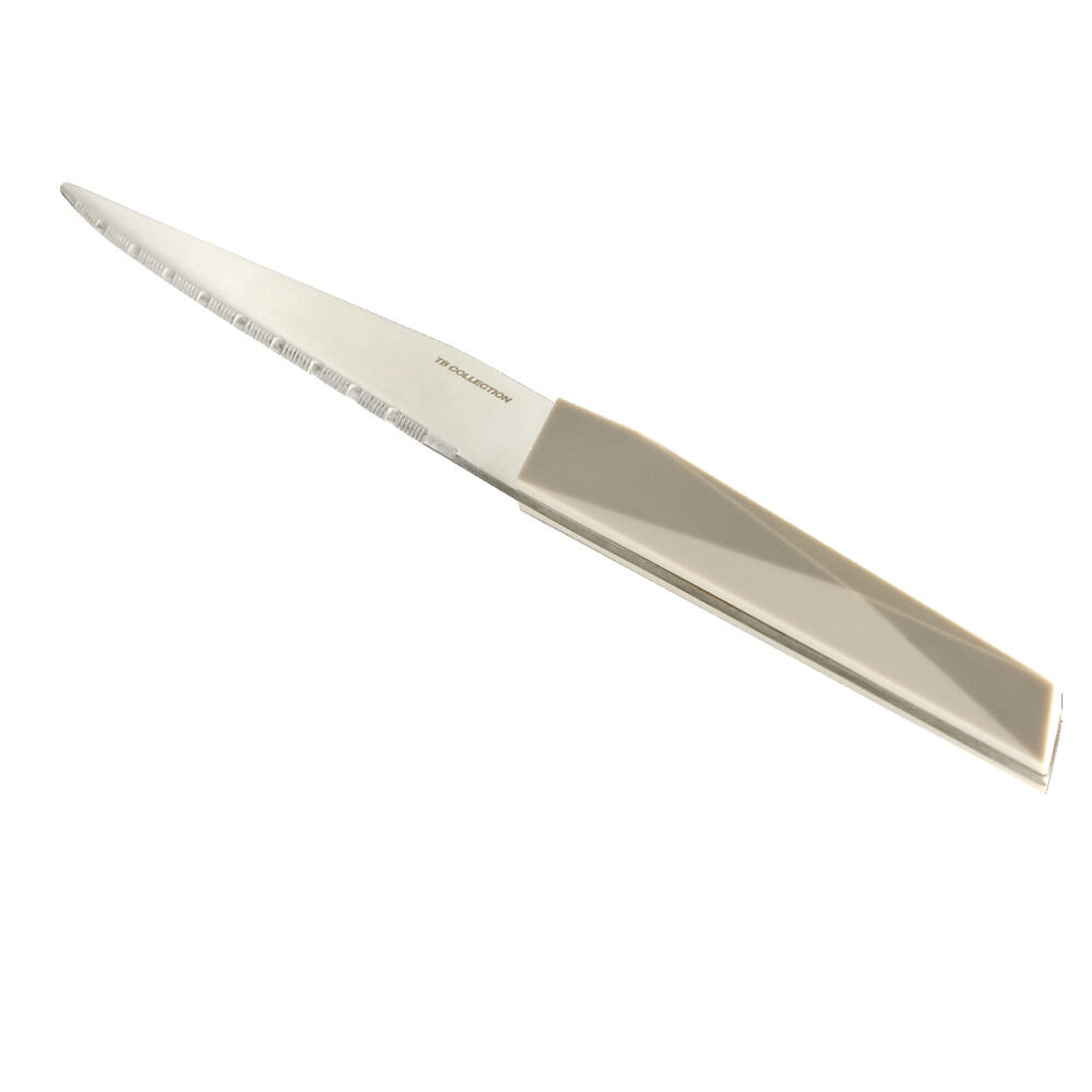 Couteau à steack inox manche plastique (3 modèles)