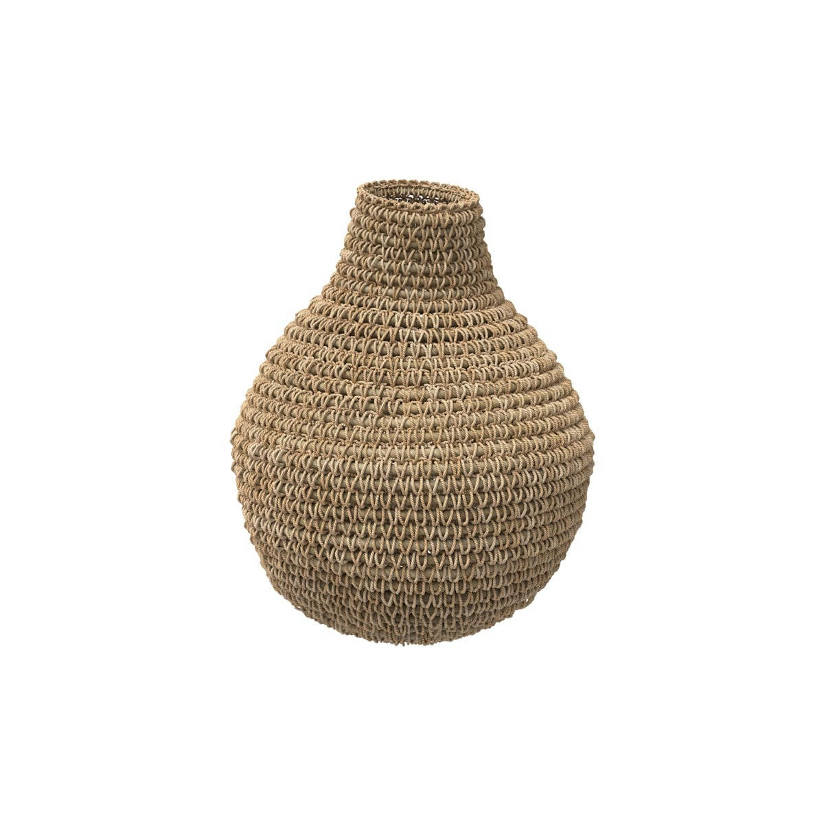 CAJOU - Jarre en fibre de bananier tressée H39cm