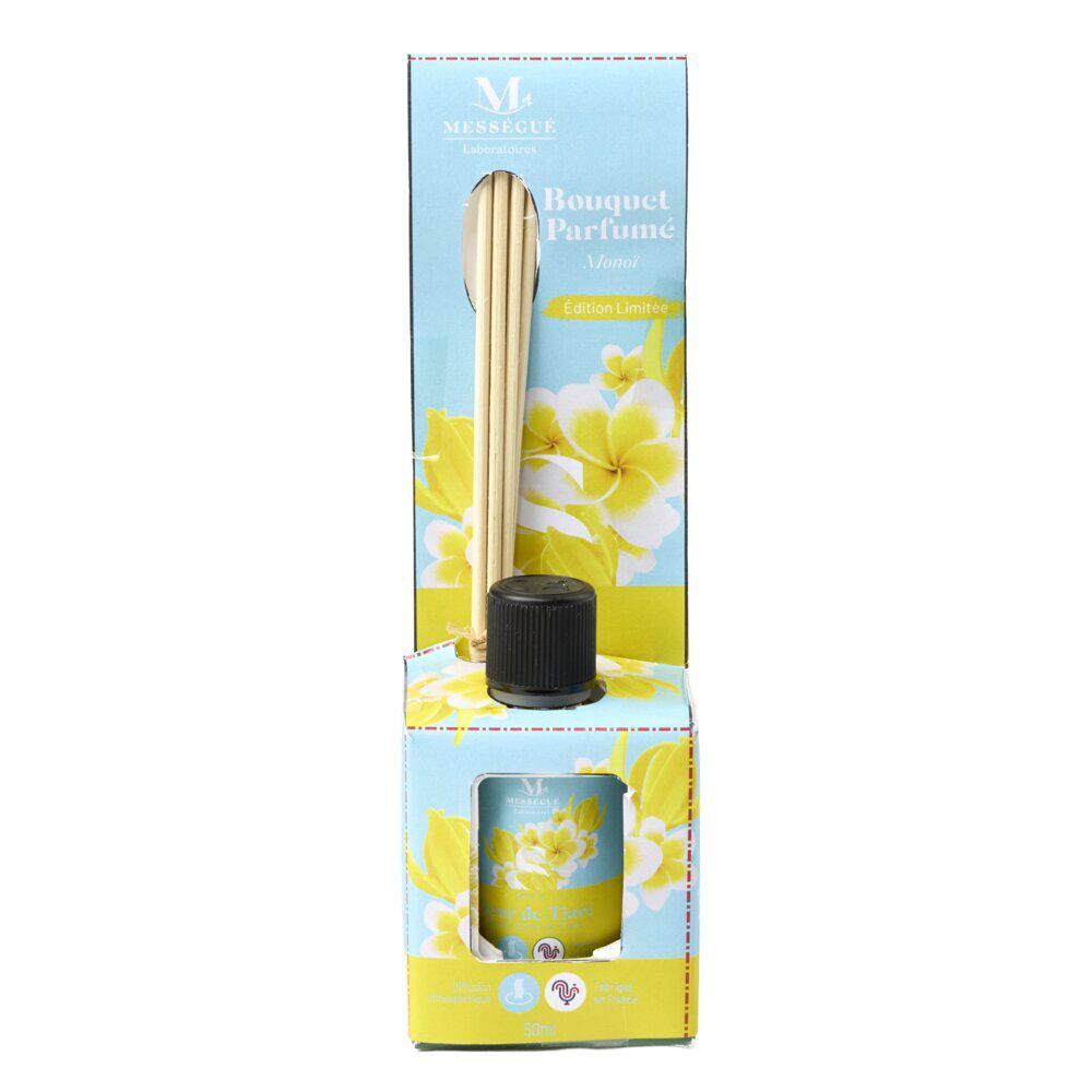 Diffuseur à bâtonnets Mességué Petit Bouquet Monoï 50ml