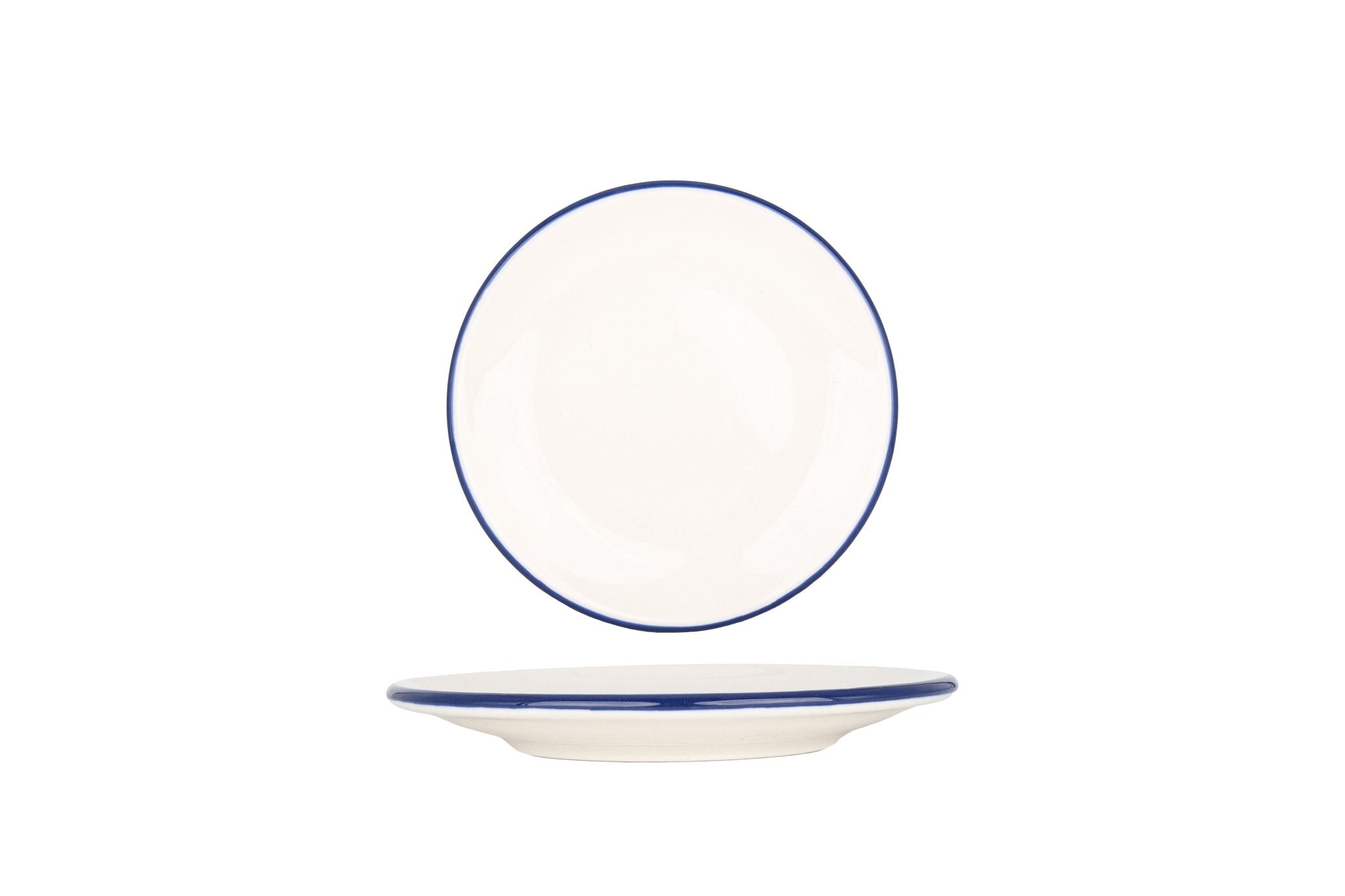 Bonna Gebaksbord - Linea Blue - Porselein - 15 cm - set van 6