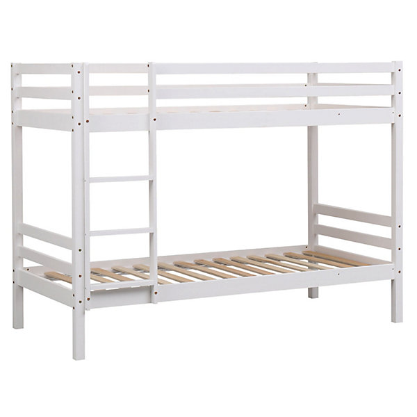 Lits superposés pour enfants 190x90cm blanc AMBRE - HAPPY GARDEN