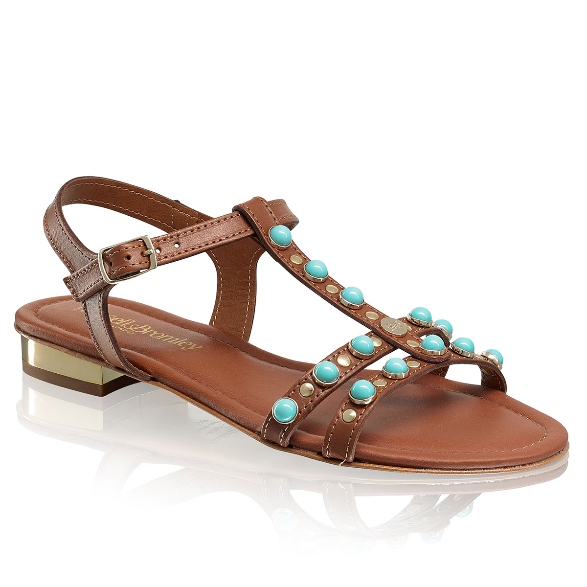 Russell & Bromley PIAZZA Stud Trim Sandal