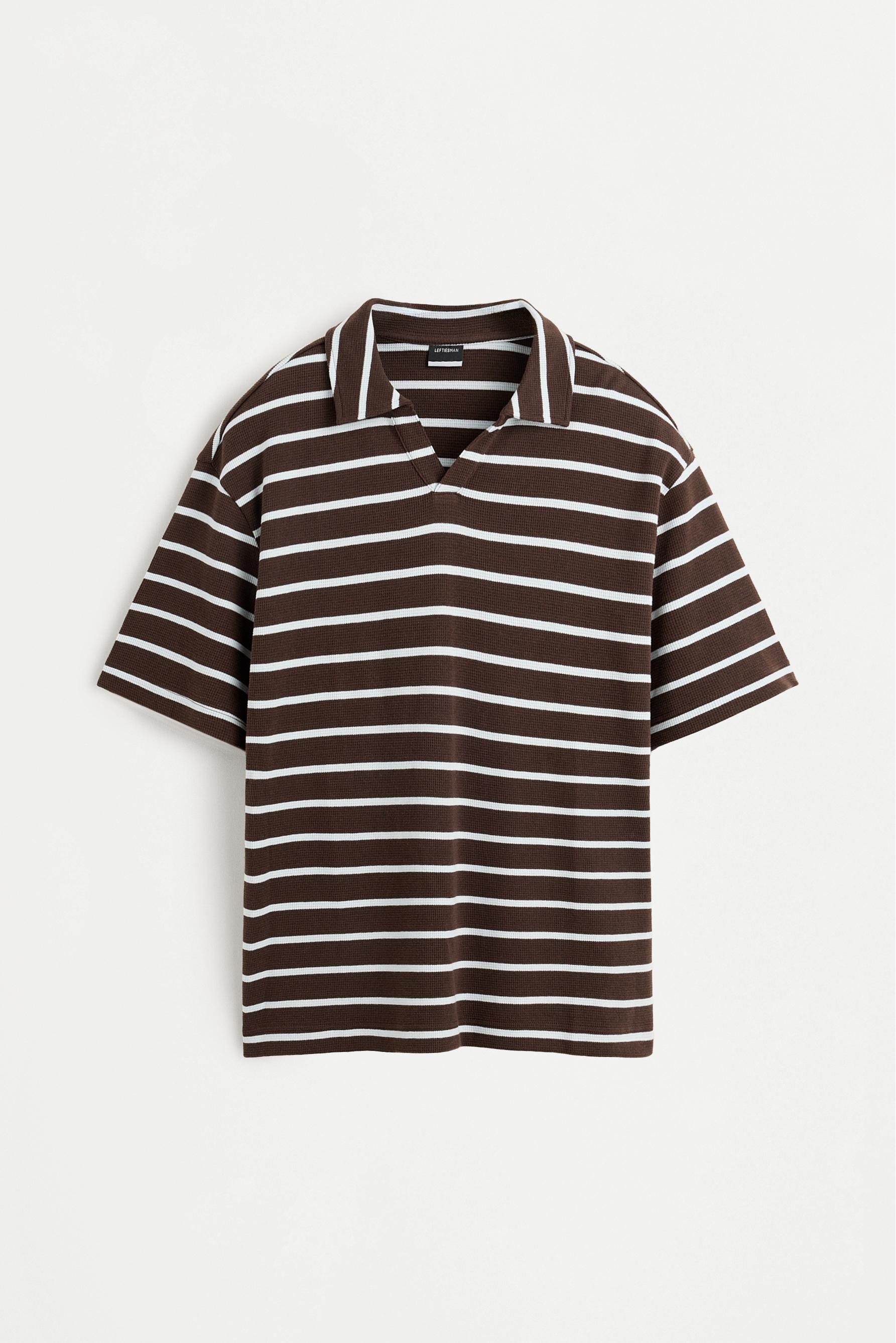 Polo waffle rayas