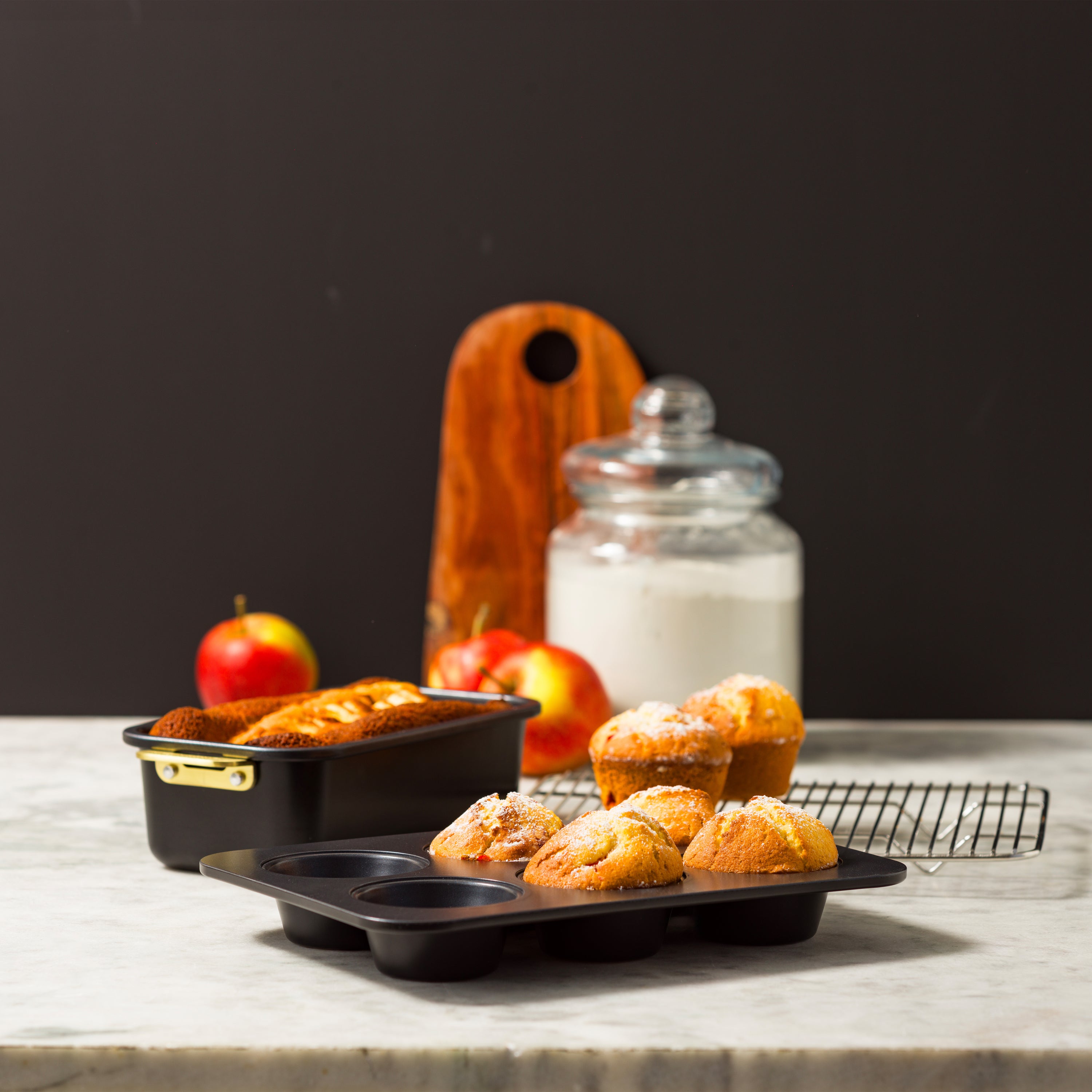 GreenPan Padova Reserve Bakset 6-delig - Zwart