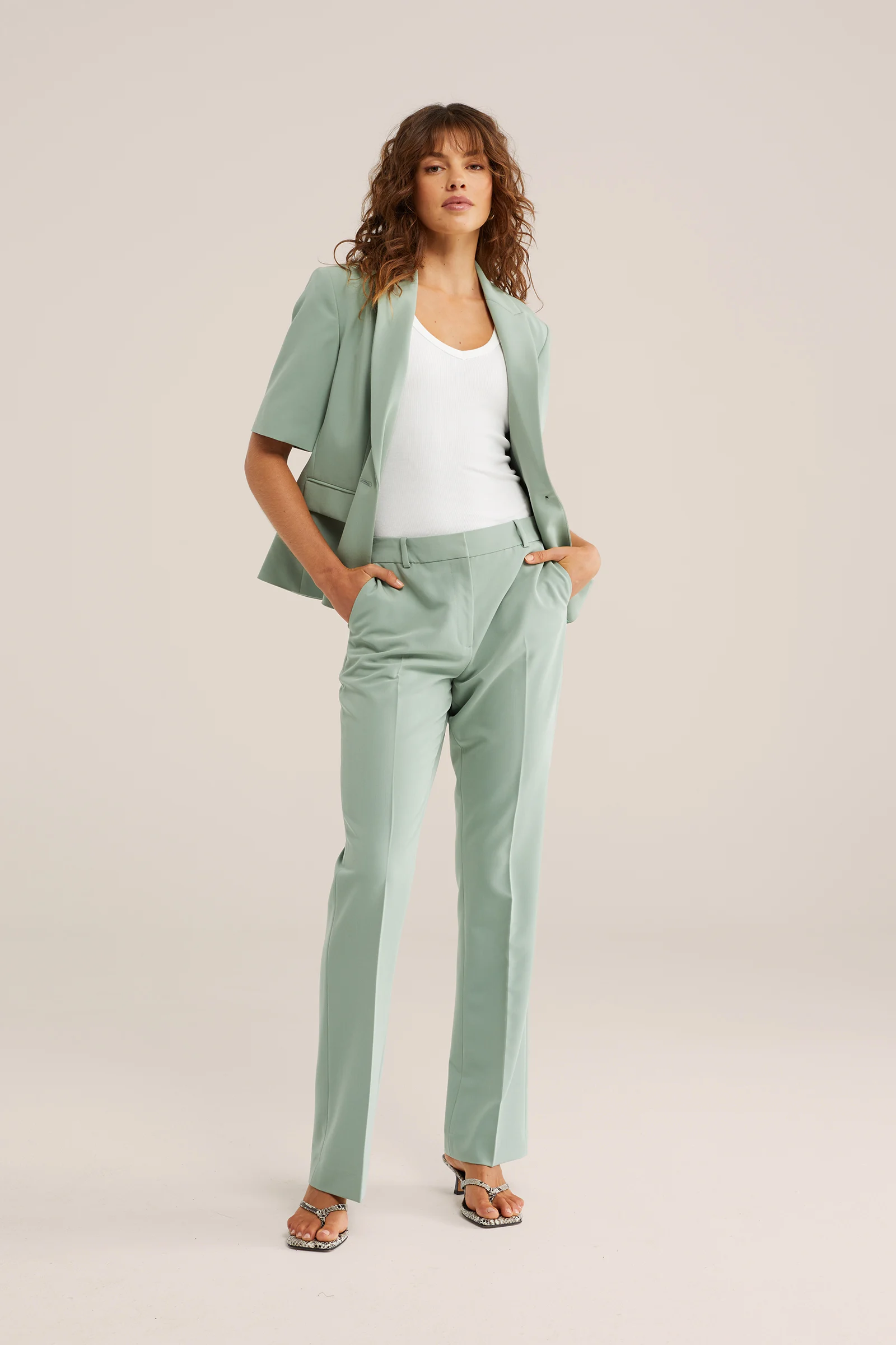 Dames tanktop van ribstof