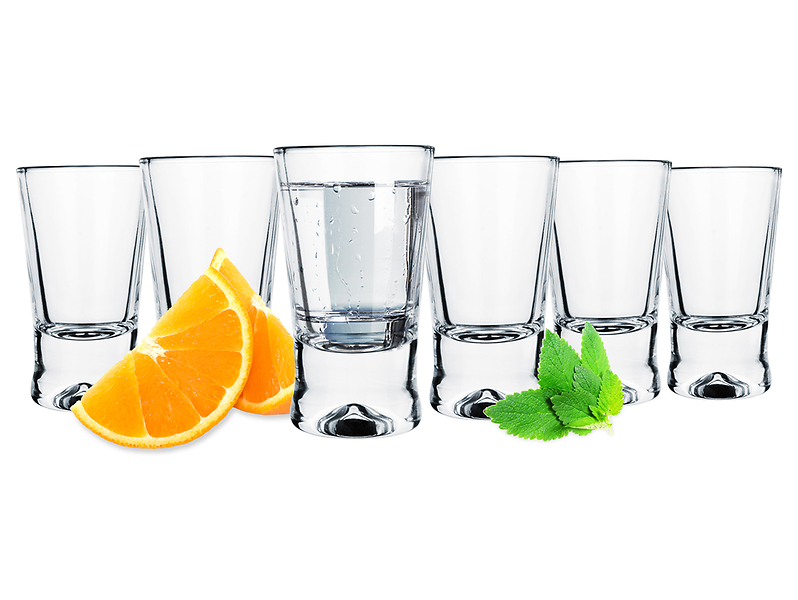 komplet 6 kieliszków do wódki 25 ml