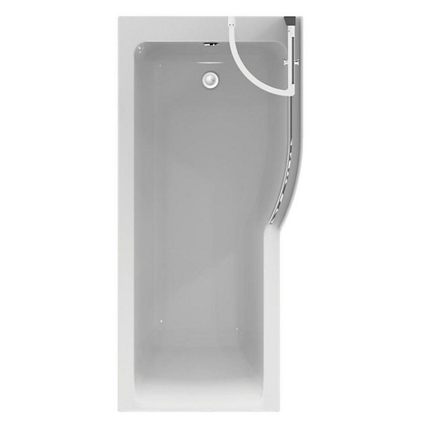 Ideal Standard Tablier baignoire frontal 1700 mm asymétrique Connect Air blanc