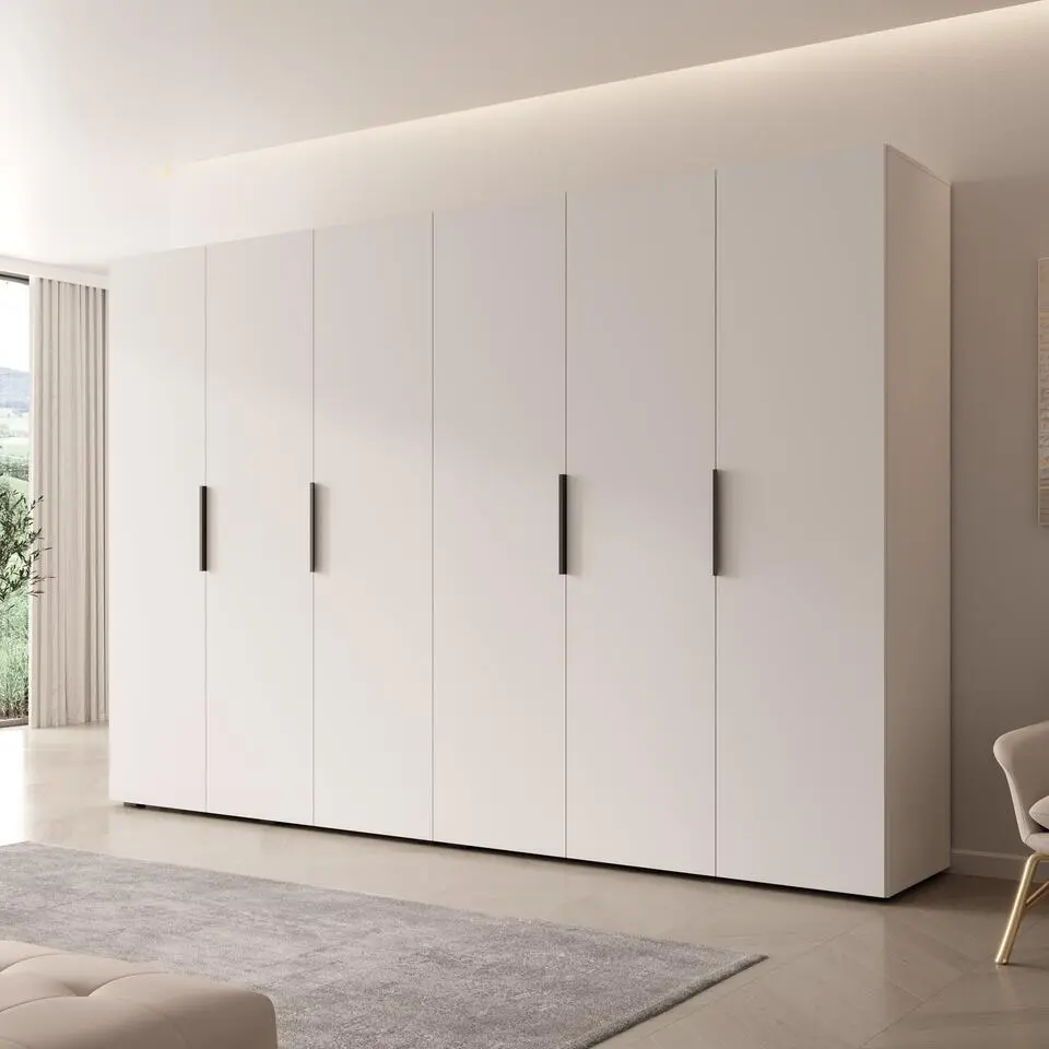 Meubella - Kledingkast Marquesa - Wit - 300 cm