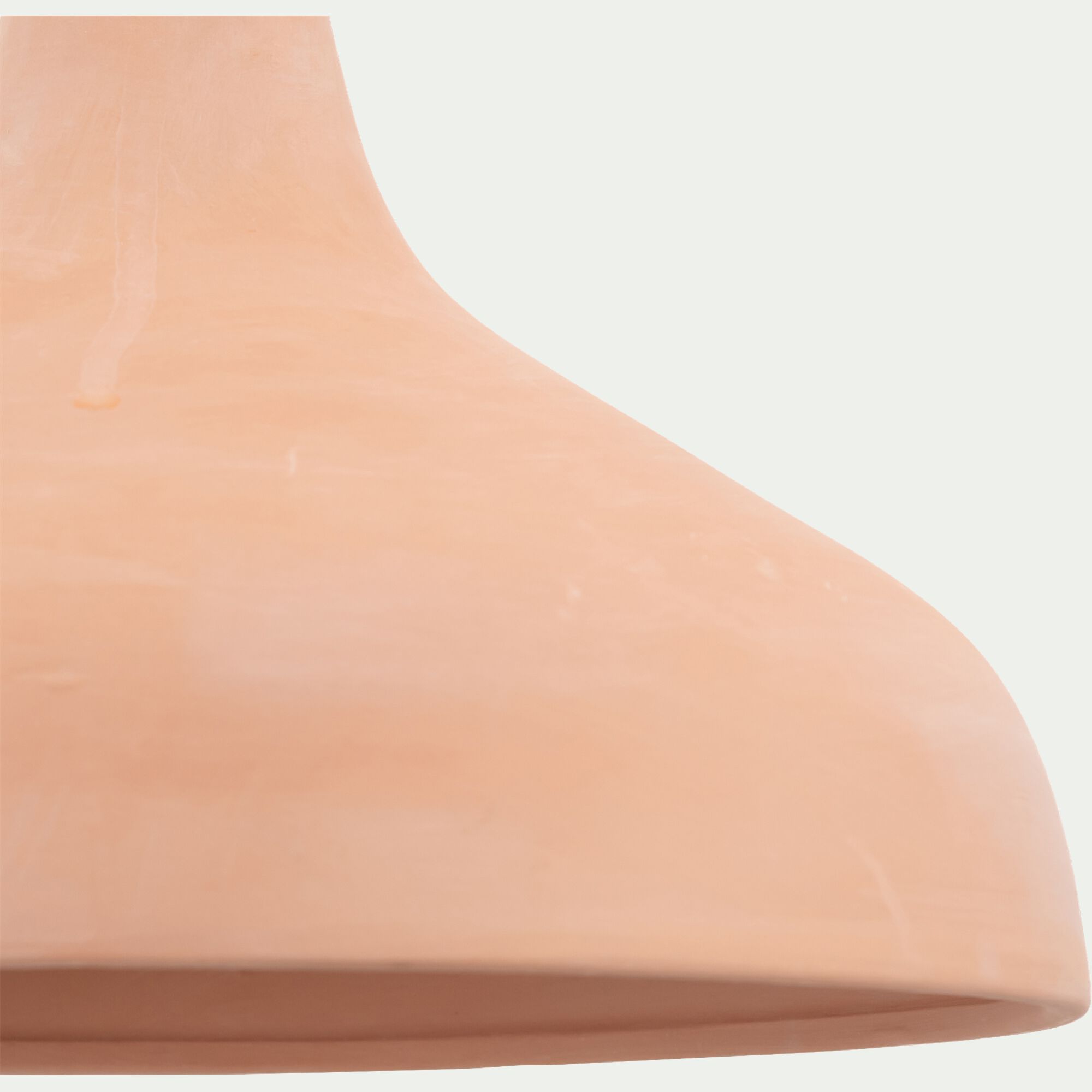 NEFTA - Suspension électrifiée en terre cuiteD25cm - rose argile