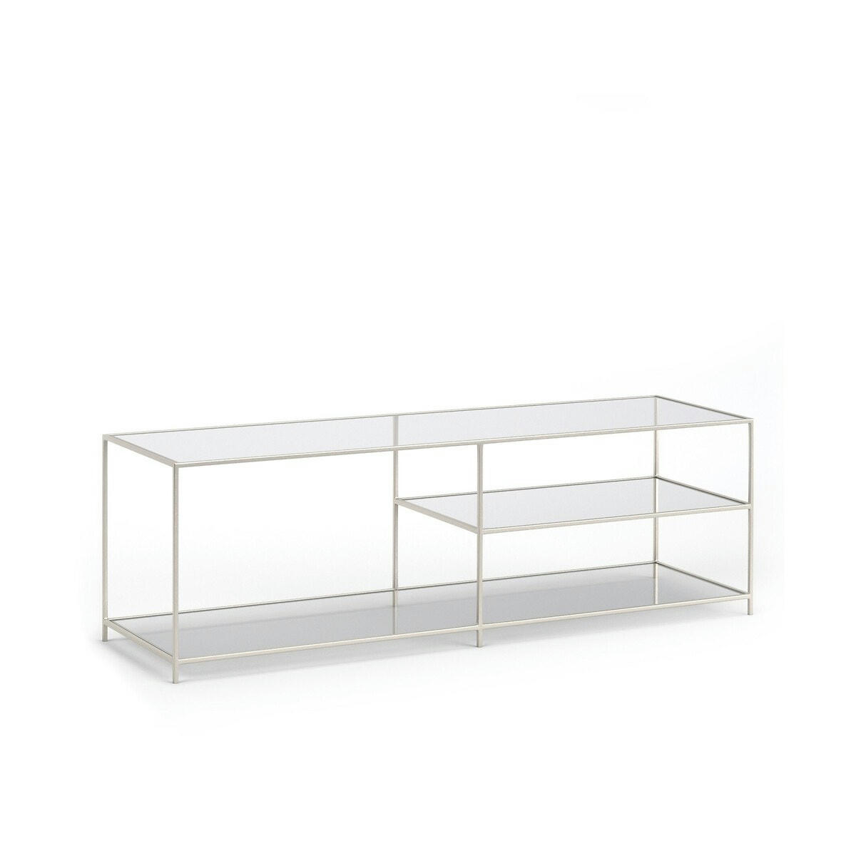 Meuble TV enfilade nickel satiné, Sybil