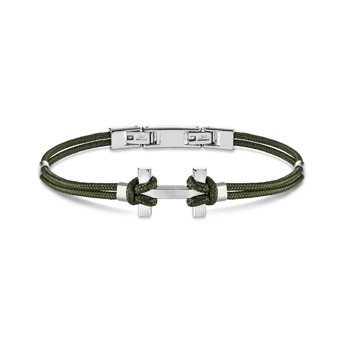 BRACELET AMARRAGE – ACIER – KAKI