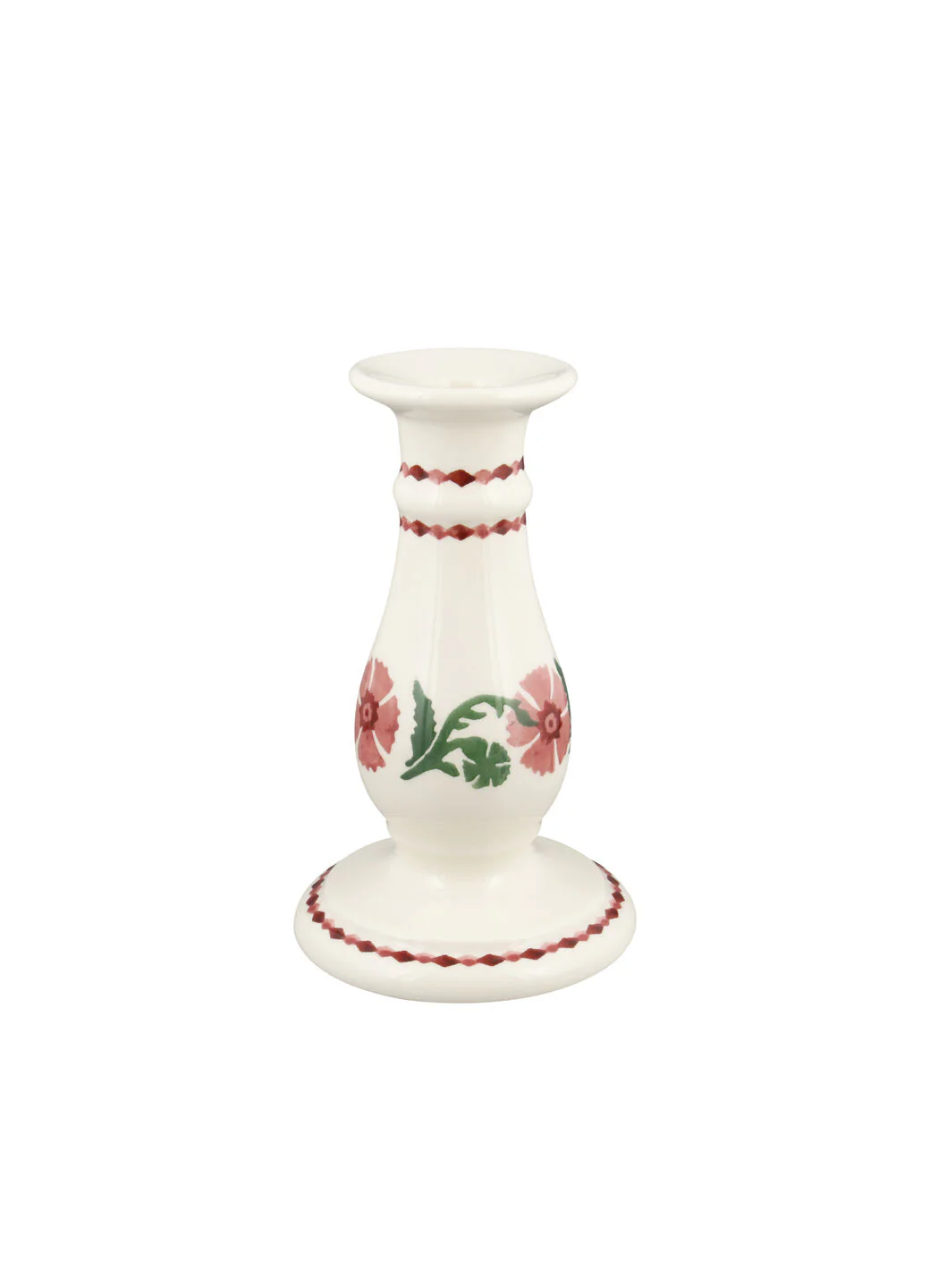 Pink Carnation Small Candlestick