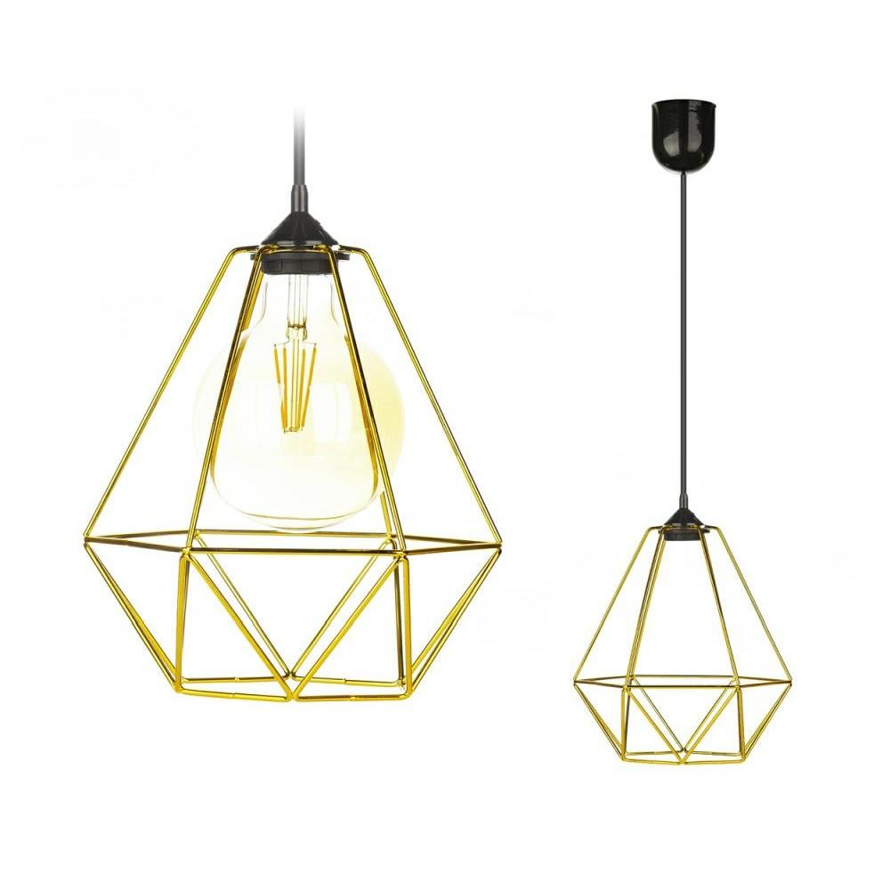 Lampa wisząca Paris Diamond 24 cm złota