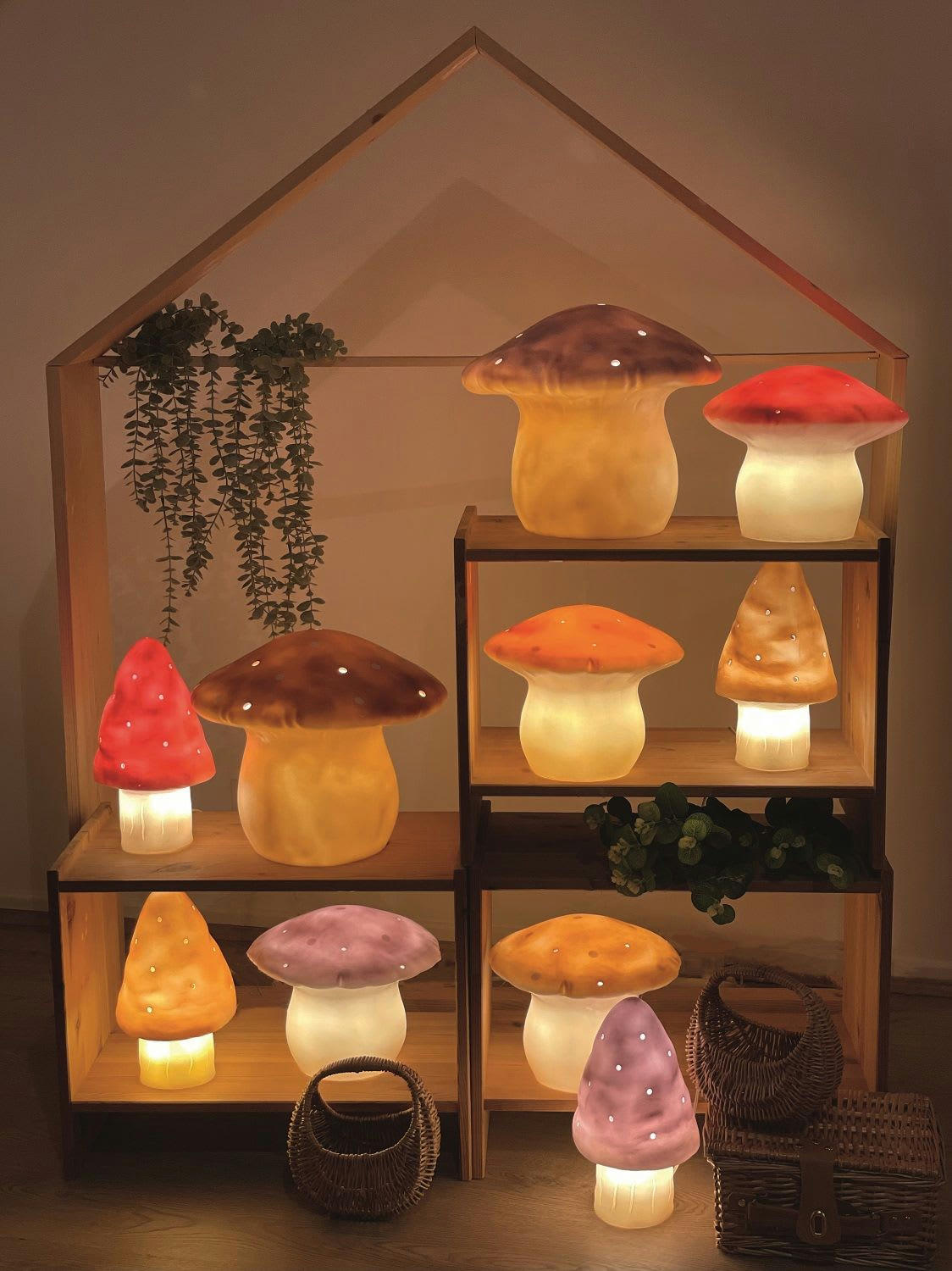 - Lampe petit champignon doré