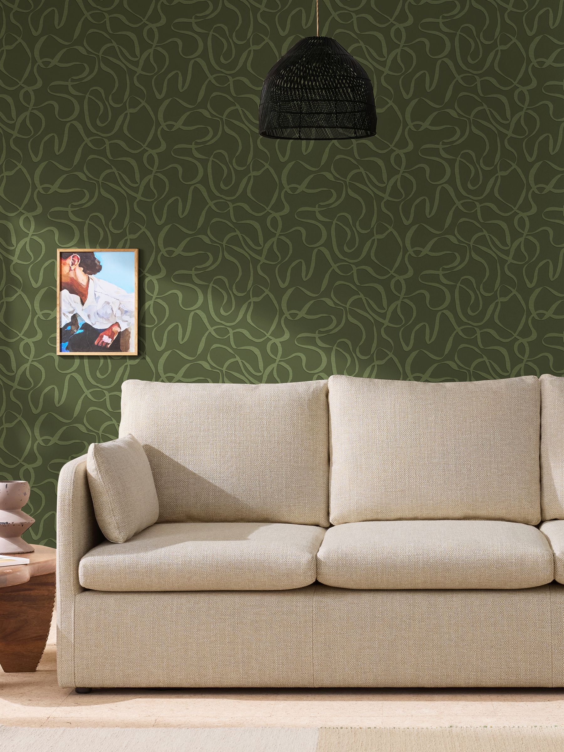 Varri 10M Wallpaper in Moss