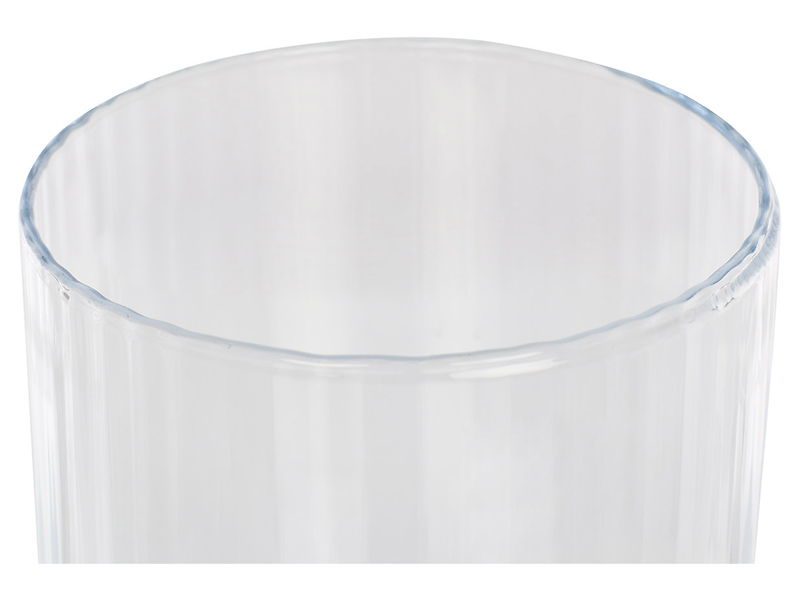 Świecznik szklany 32 cm transparentny