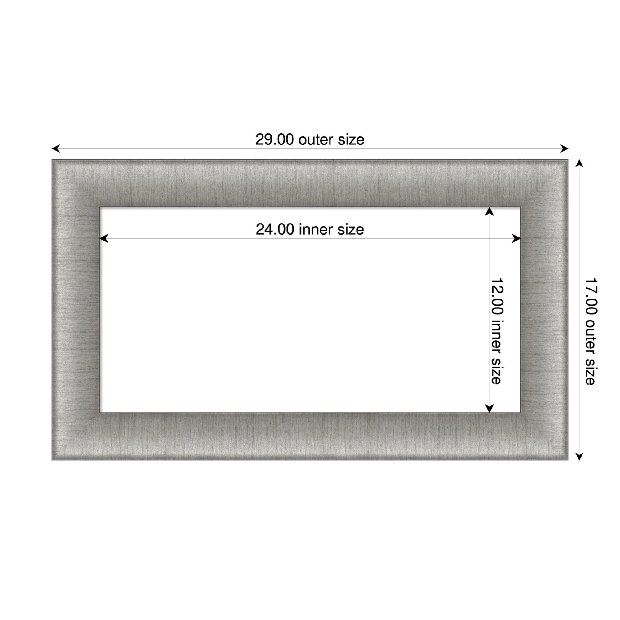Amanti Art Elegant Brushed Honey Framed Dry Erase Magnetic Board