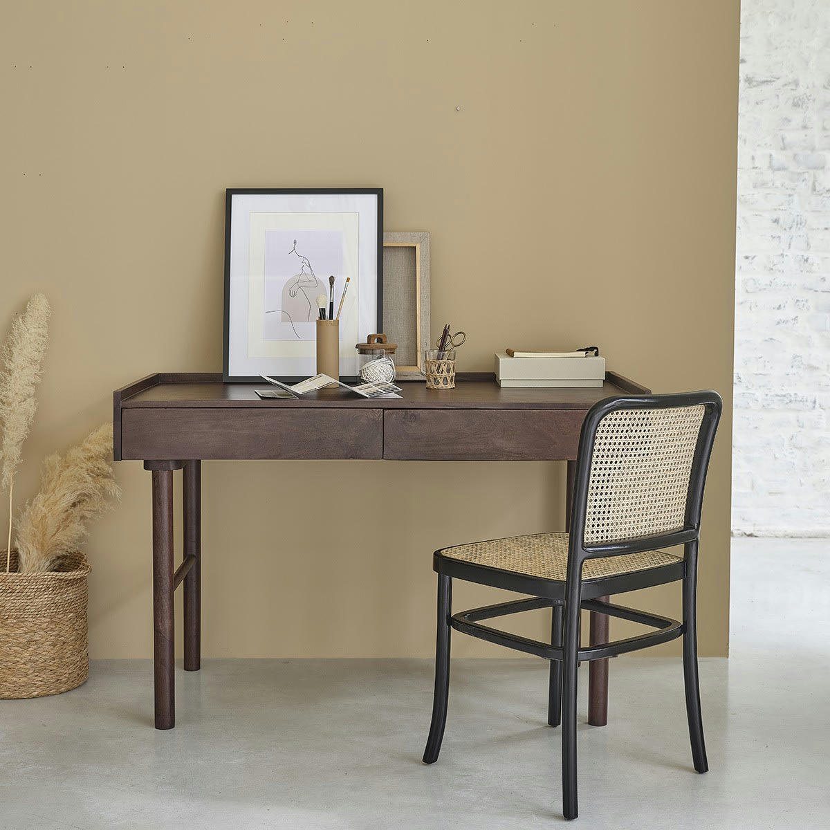 MILO - Bureau en manguier massif