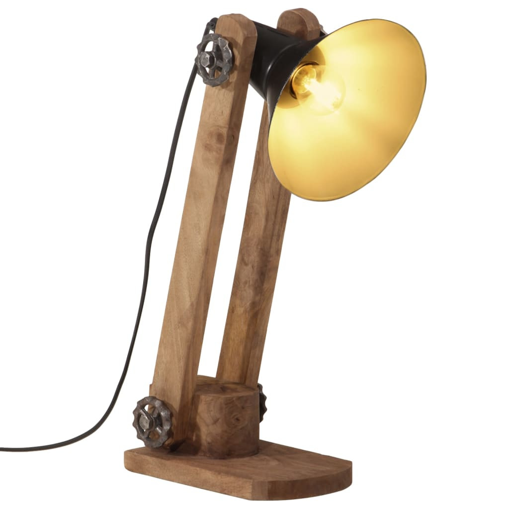 VidaXL lampa stołowa CzarnyŻelazo