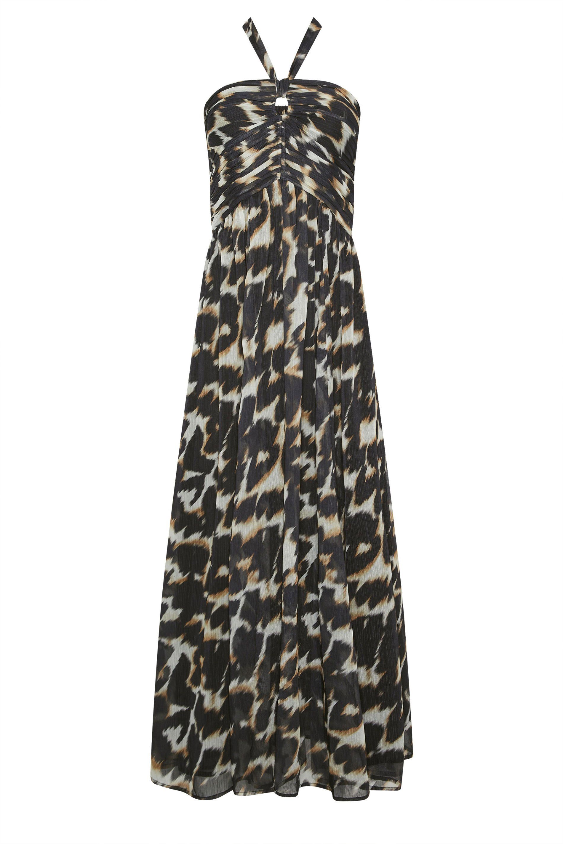 Star by Julien Macdonald Leopard Print Halter Neck Maxi Dress