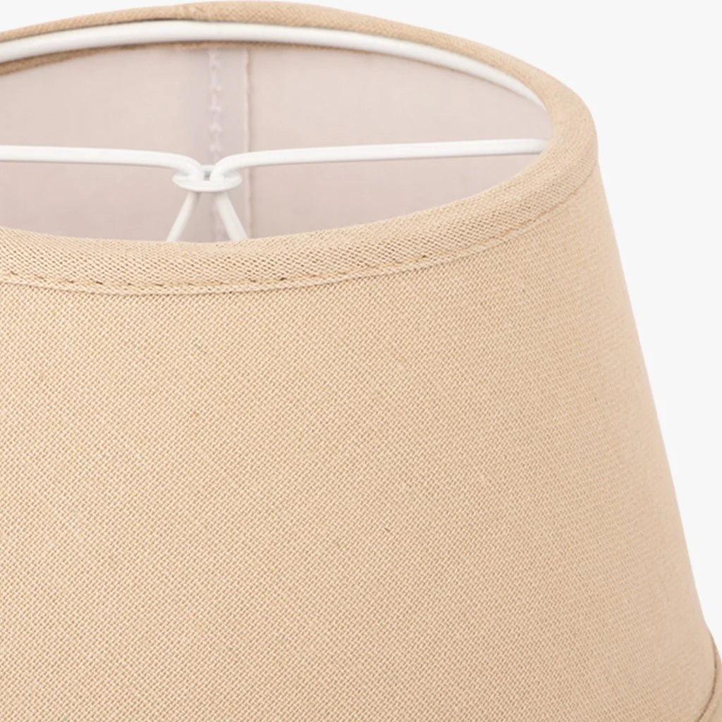 Abatjour Drum em Linho Bege D15cm