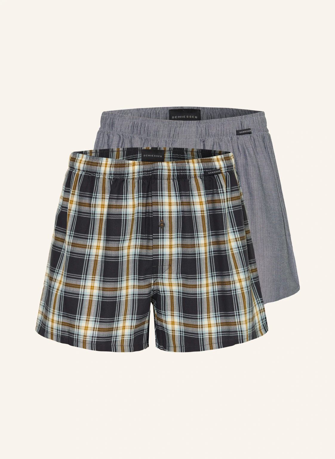 SCHIESSER 2er-Pack Web-Boxershorts