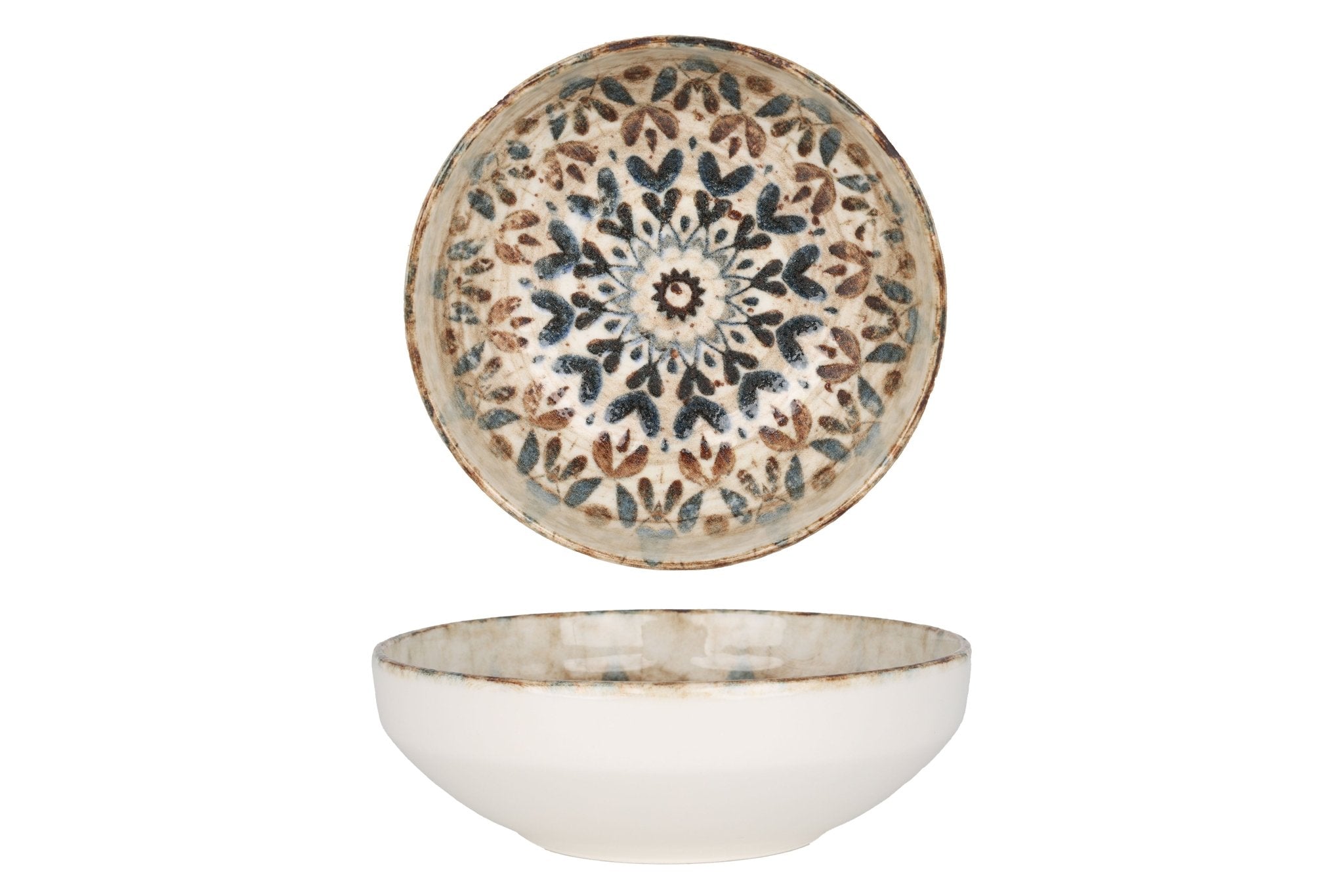 Rinart Kommetje - Aztec - Porselein - 13 cm (320cc) - set van 6