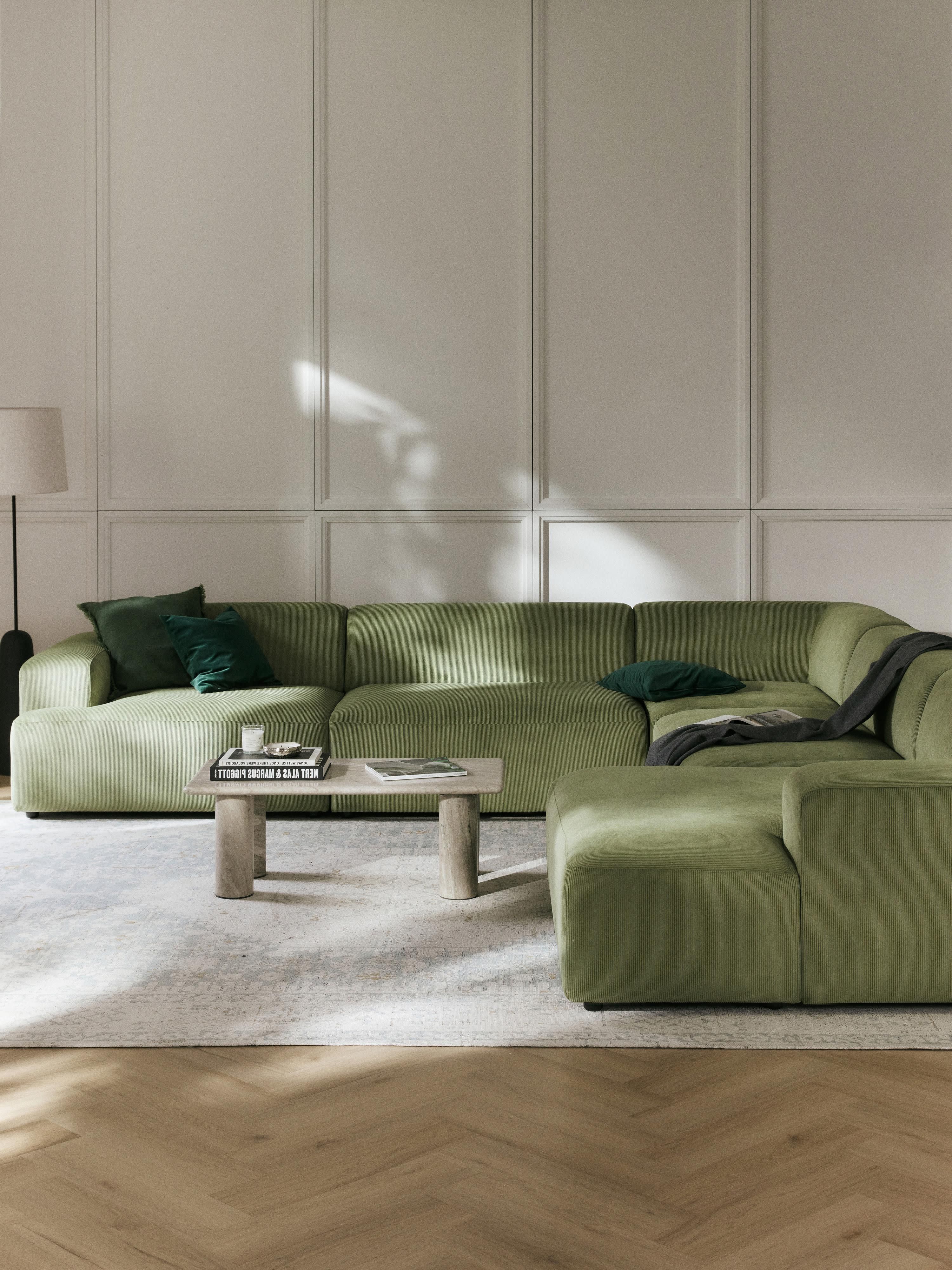 XL Cord-Ecksofa Melva