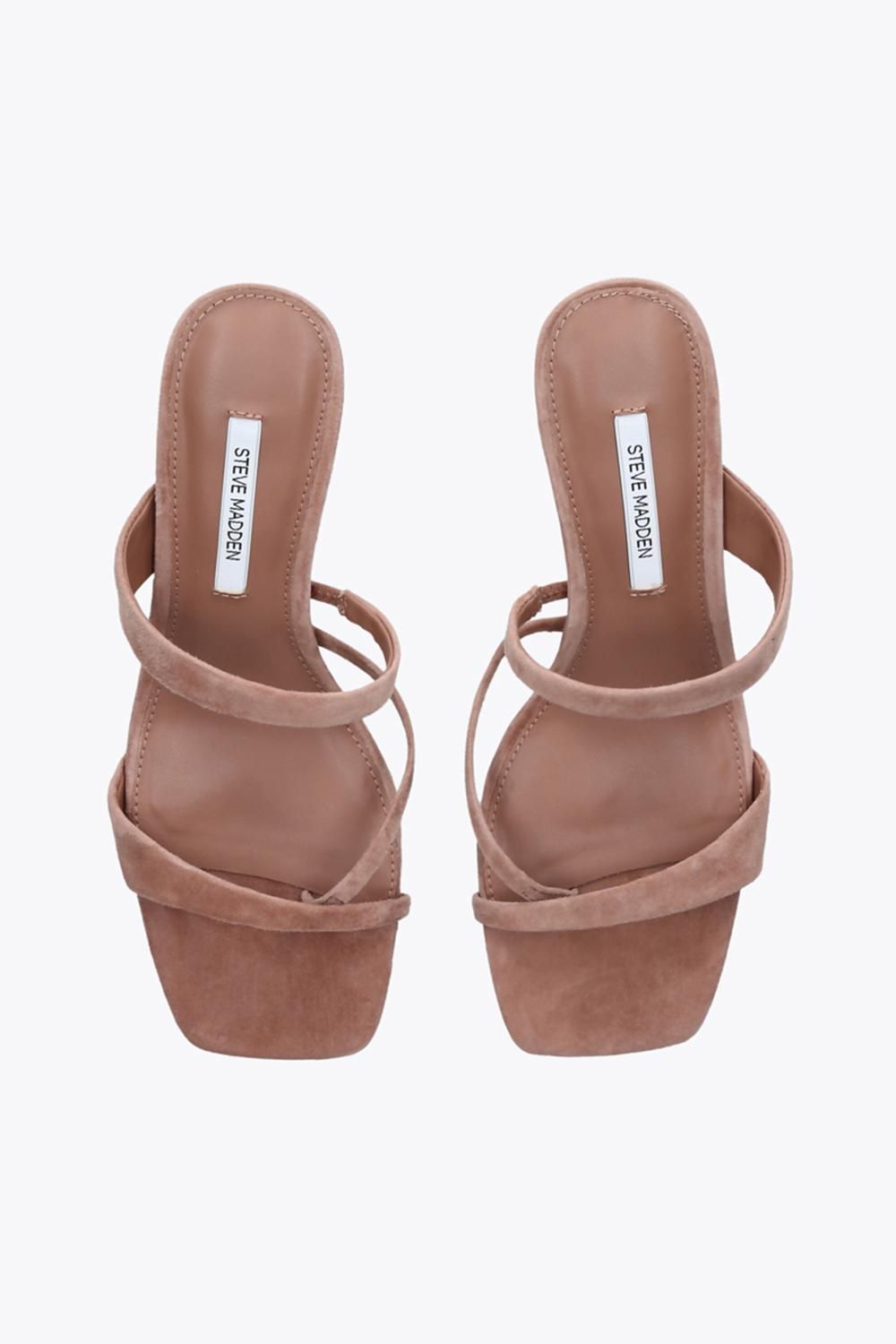 STEVE MADDEN Ajay Nude Suede' Suede Heels