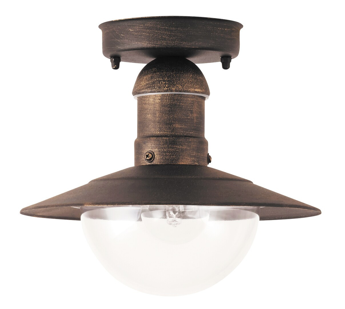 Lampa sufitowa zewnętrzna Oslo złoto antyczne 1 x E27 x 60W IP44 Rabalux