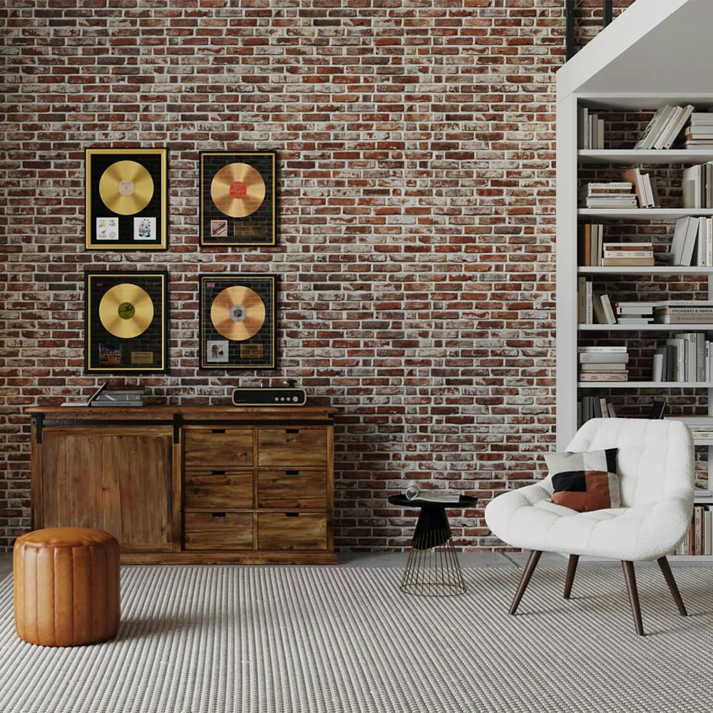 OLAF - Fauteuil blanc effet laine bouclette