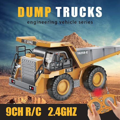 NNEOBA RC Alloy Dump Truck Engineering Vehicle for Boys