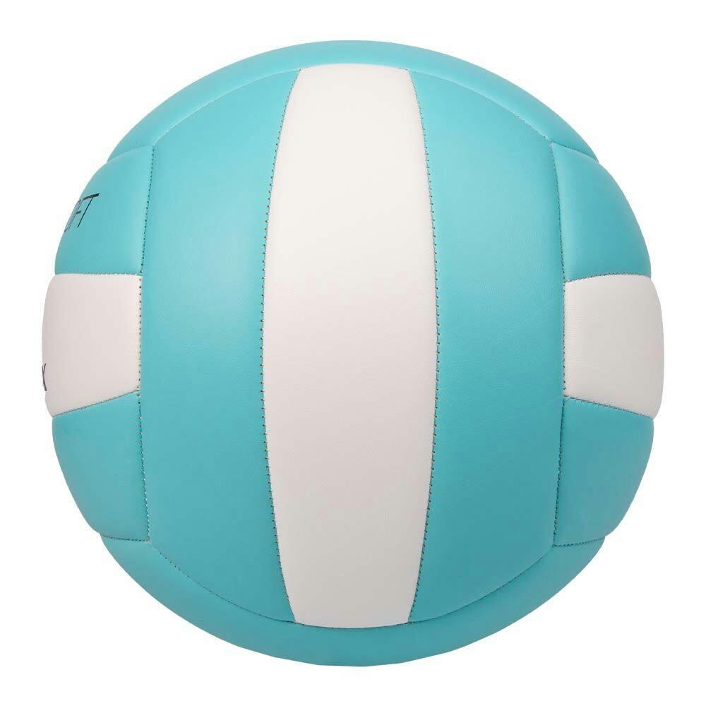 Matrix Premium Soft Volleyball, Synthetic Leather, White/Blue, Size 5