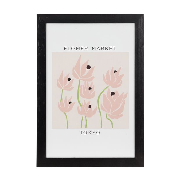 QUADRO 23 CM X 33 CM FLOWER MARKET TOKYO