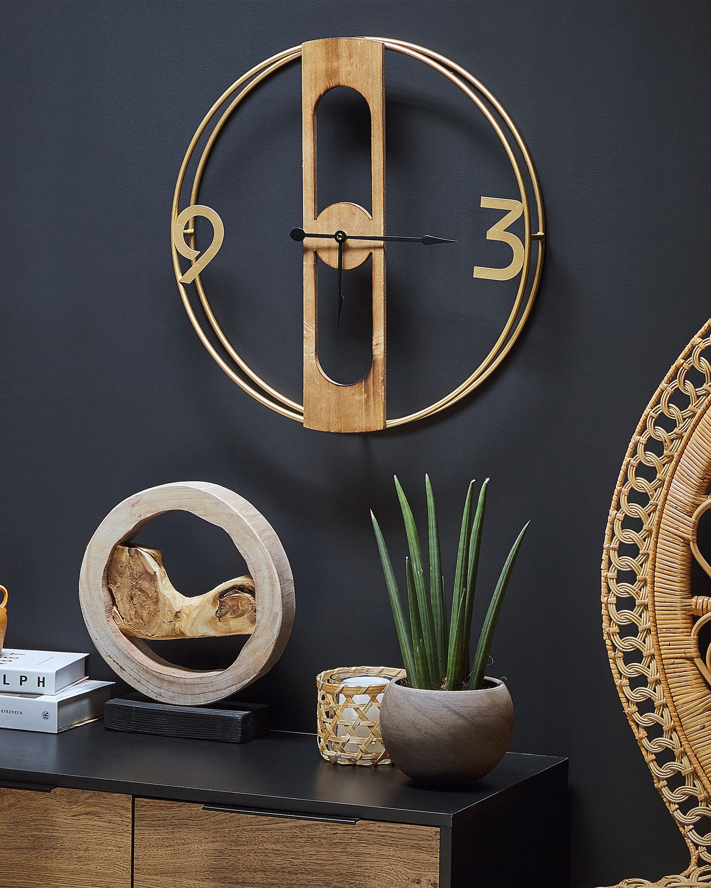 Wall Clock MULHOUSE 50 cm Brown