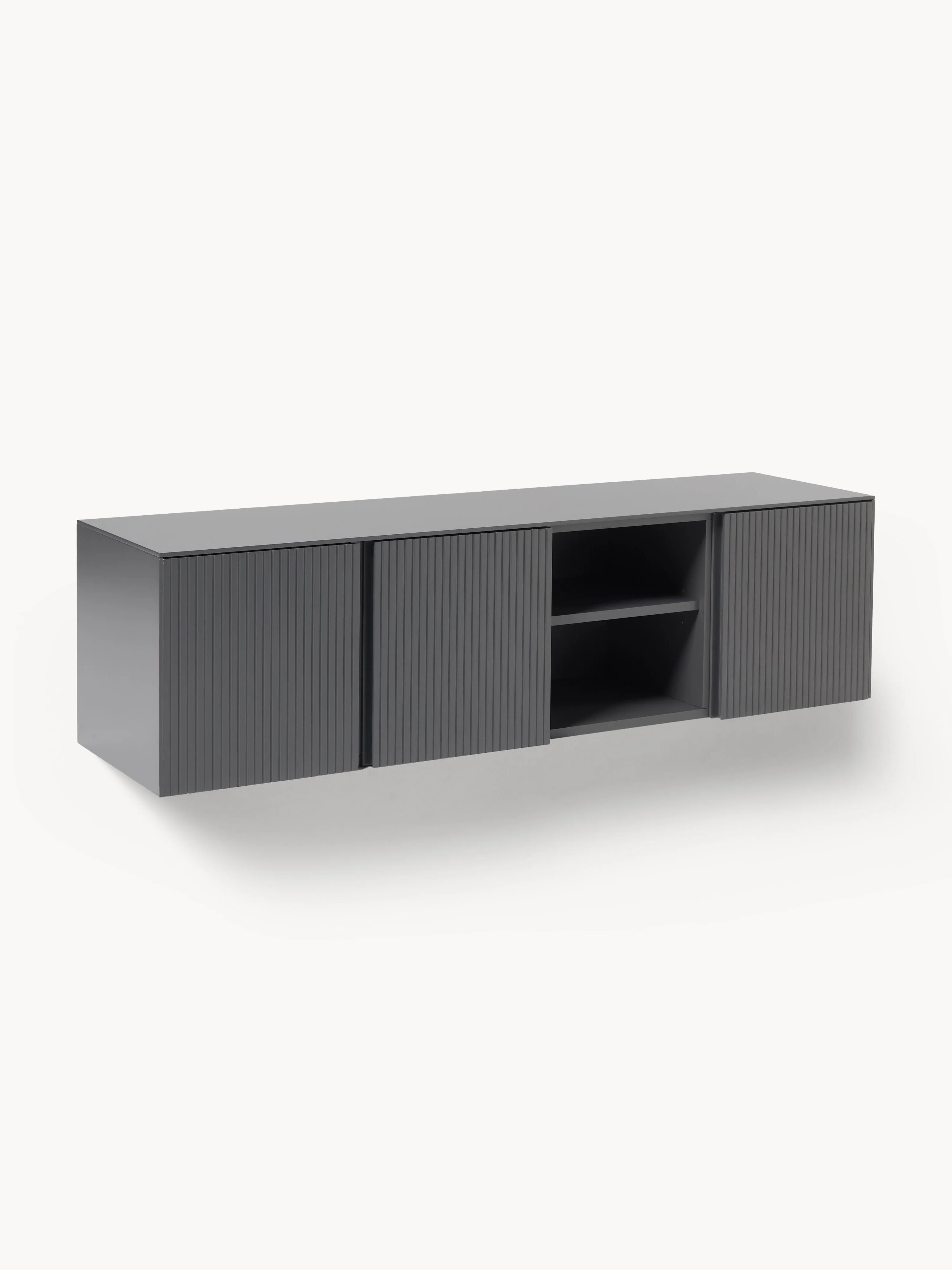 Lowboard Shea mit geriffelter Front