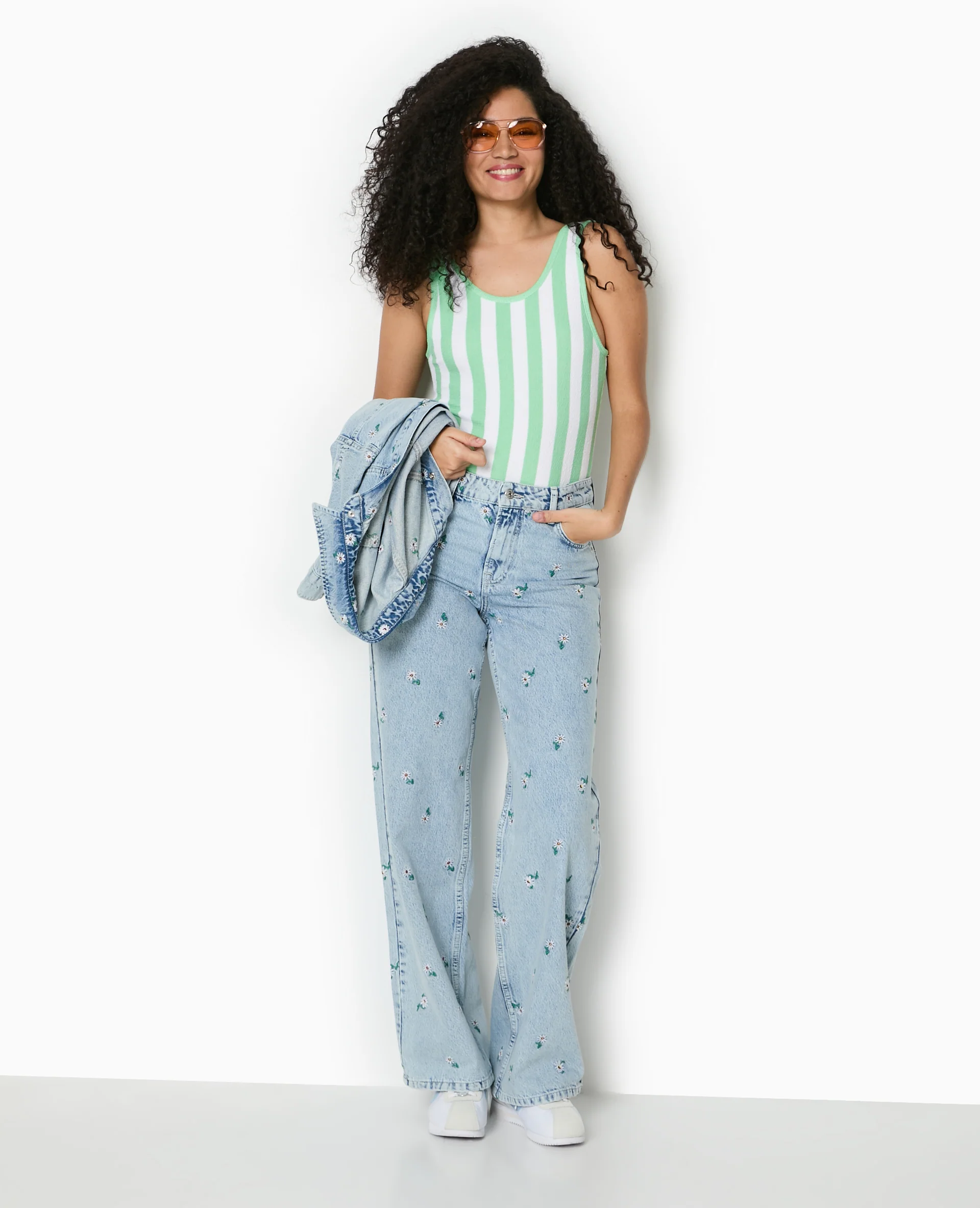 Body maille reliefée rayé