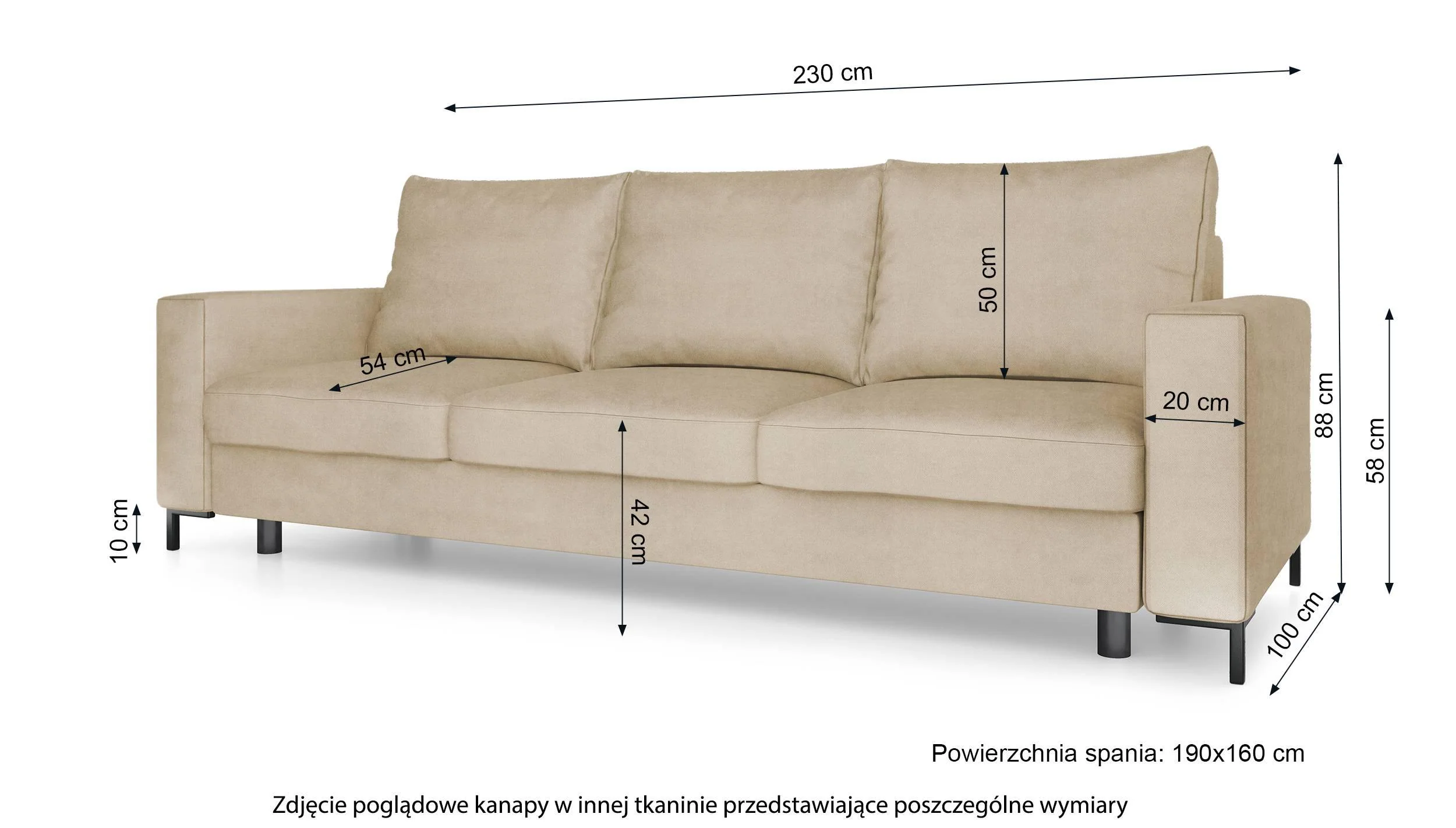 3-zitsslaapbank Mokpeo velvet