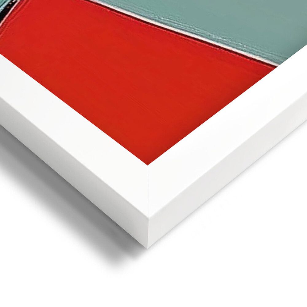 DEKORBILDE REINDERS FARGEPORTRETT MODERNE RAMME 50X70CM HVIT