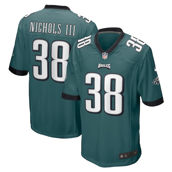 Lew Nichols III Philadelphia Eagles Nike  Game Jersey - Midnight Green