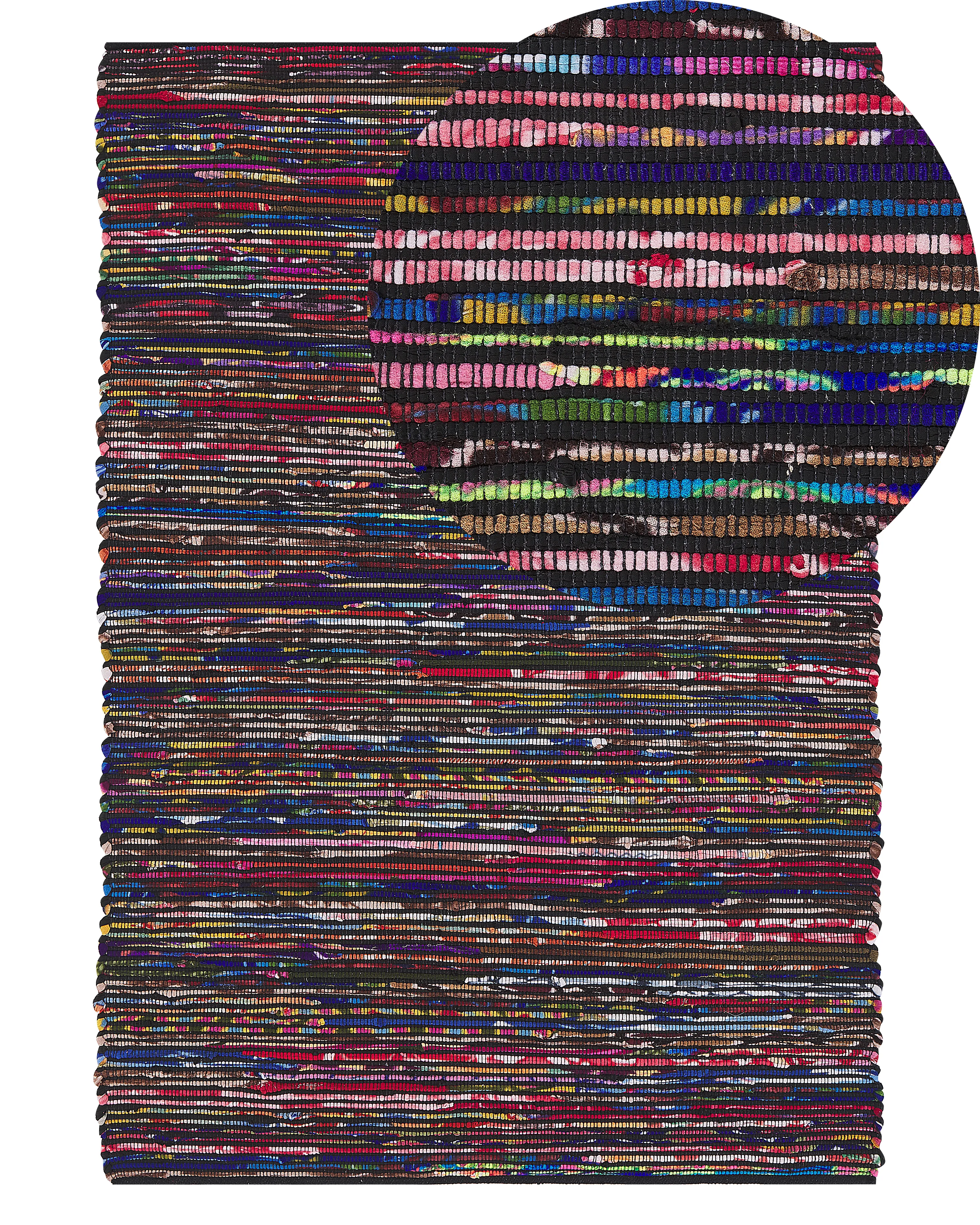 Rug BARTIN Black 140 x 200 cm