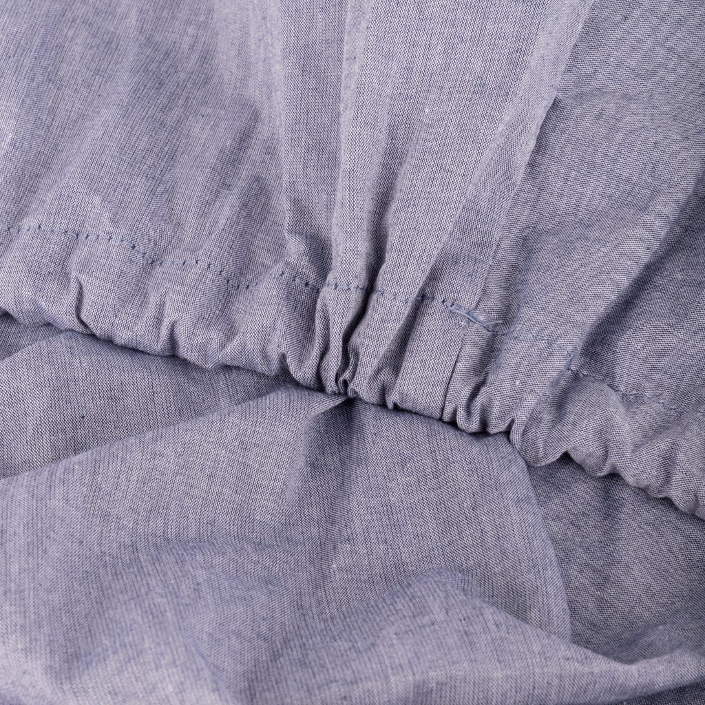 Lençol ajustável azul - Cama 80 (80x200+30cm) GRÀCIA