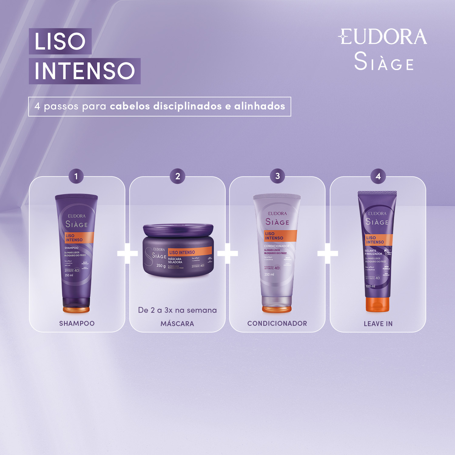 Máscara Capilar Siàge Liso Intenso 250g
