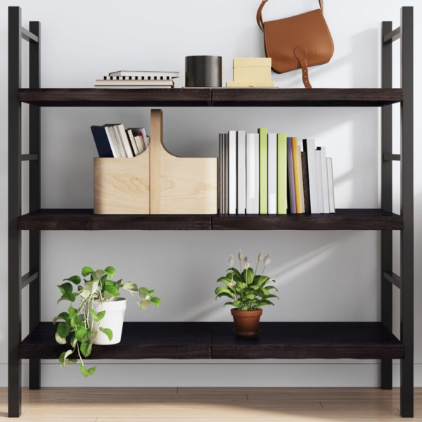 VidaXL Półka ciemnobrązowa 120x50x(2-4) cm
